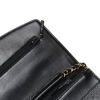 Chanel Caviar Timeless CC Wallet On Chain WOC Black 14 of 15