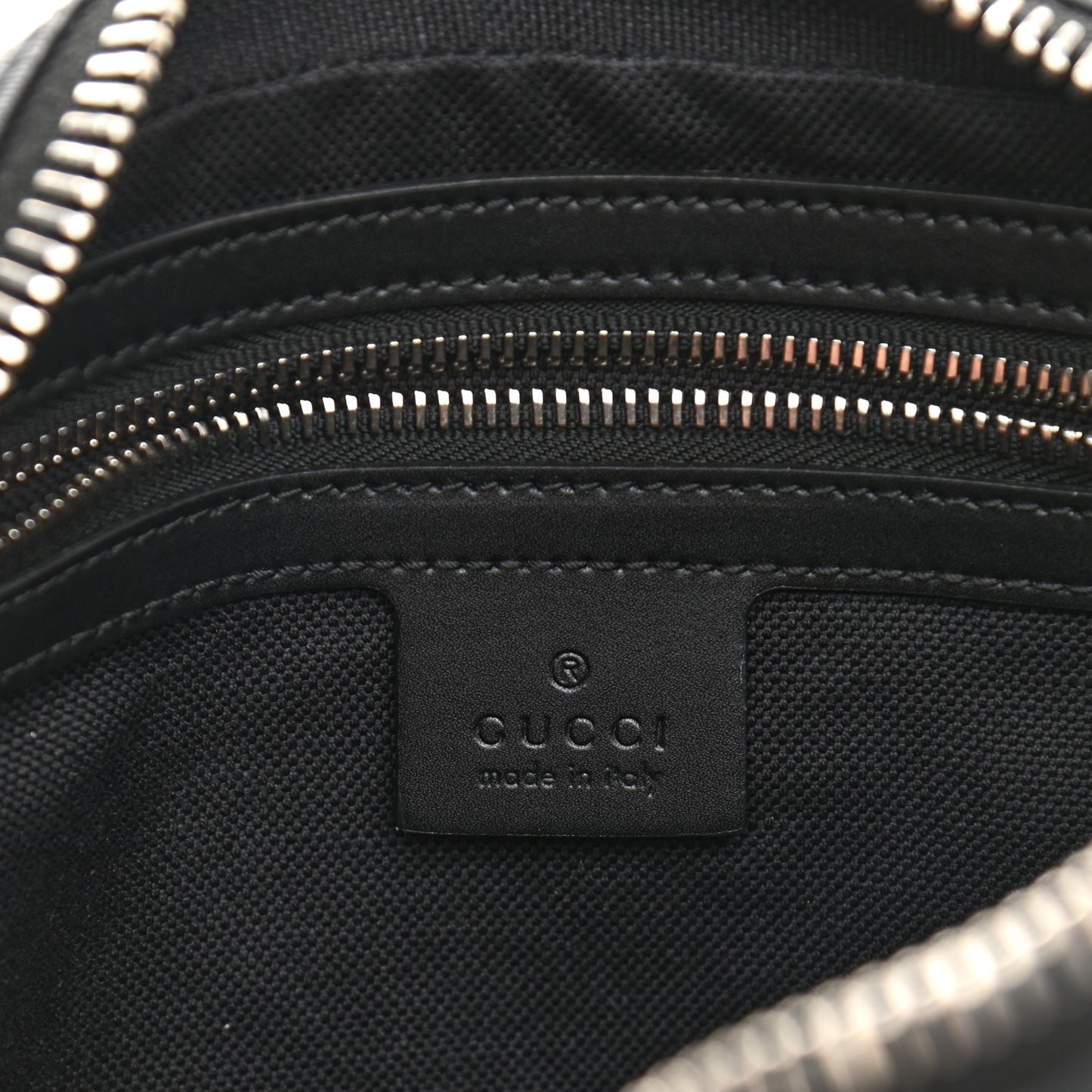 Soft GG Supreme Monogram Web Belt Bag Black Grey