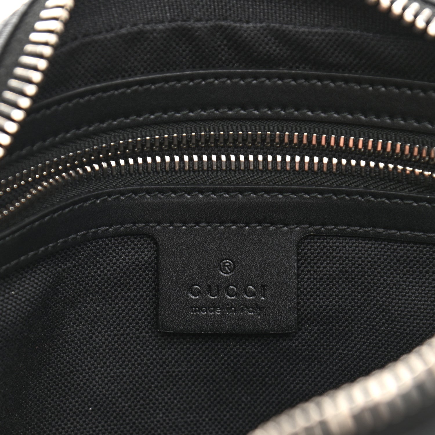 Gucci Soft GG Supreme Monogram Web Belt Bag Black Grey 6 of 10