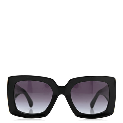 Chanel Acetate Rectangle Sunglasses 5435-A Black 2 of 8