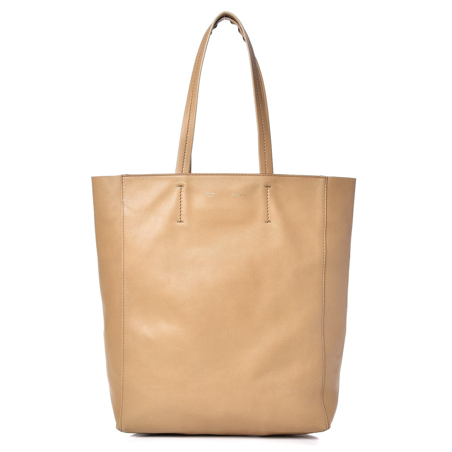 Lambskin Vertical Cabas Beige