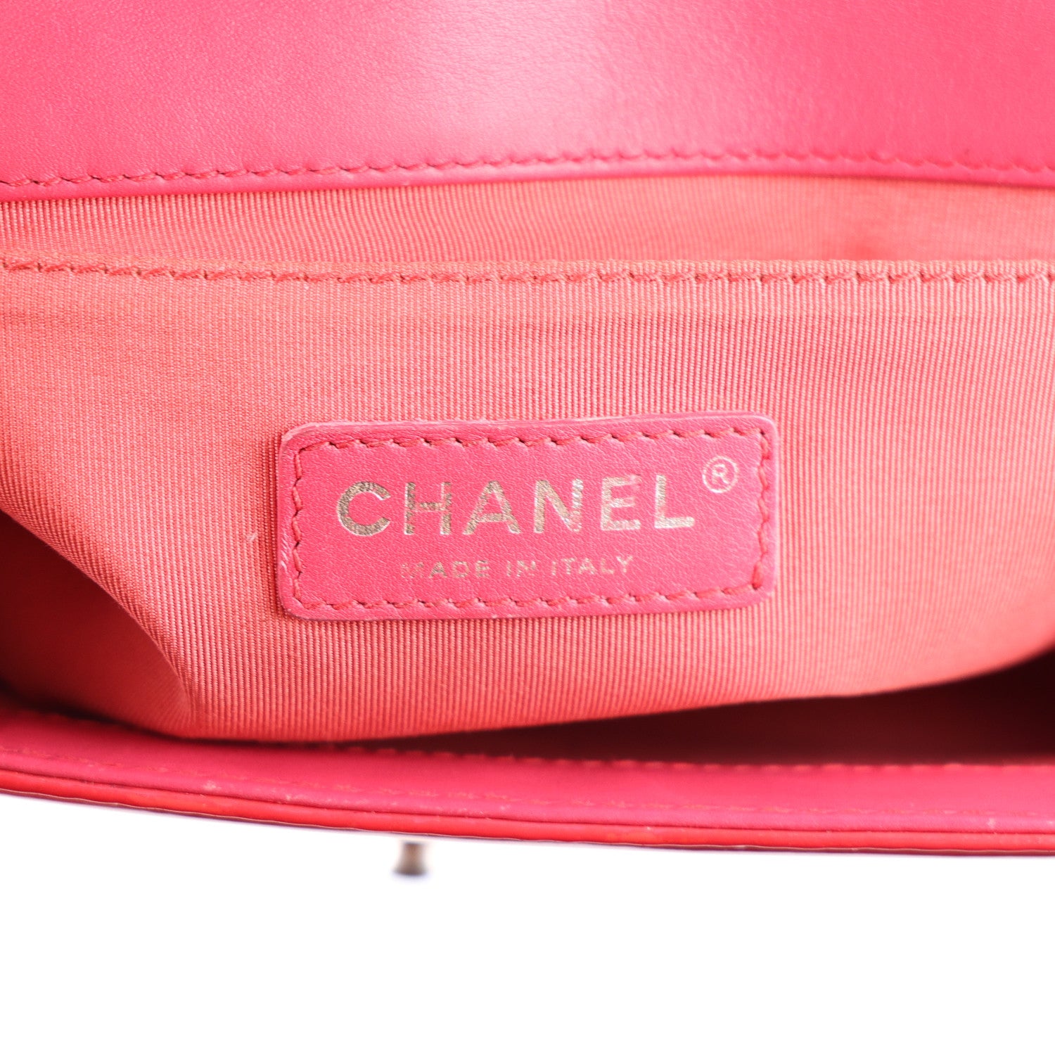 Chanel Patent Calfskin Enamel Quilted Medium Boy Flap Dark Pink 5 of 9