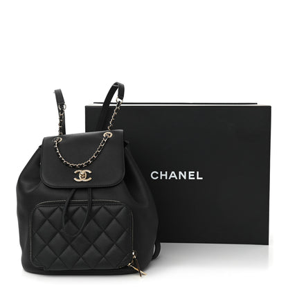 Chanel Caviar Quilted Business Affinity Backpack Black 14 of 14