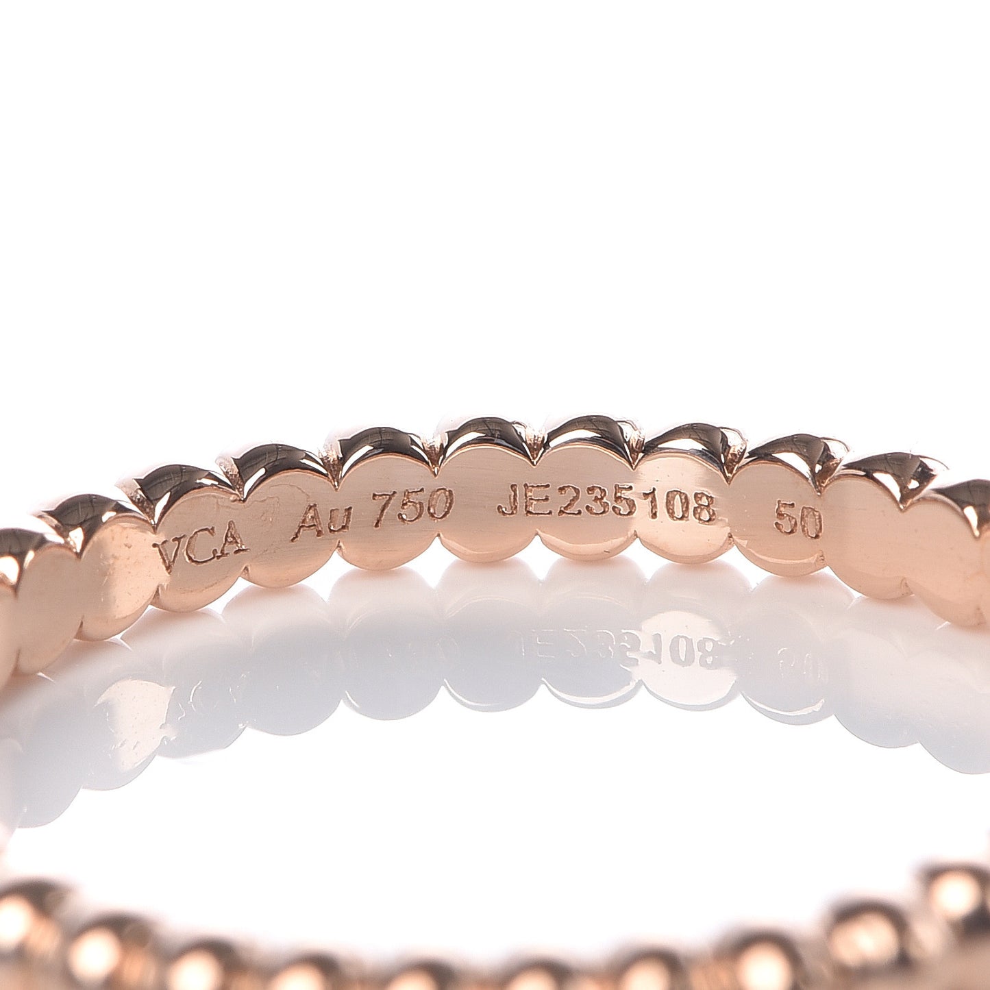 18K Rose Gold Small Perlee Ring 50 5.25
