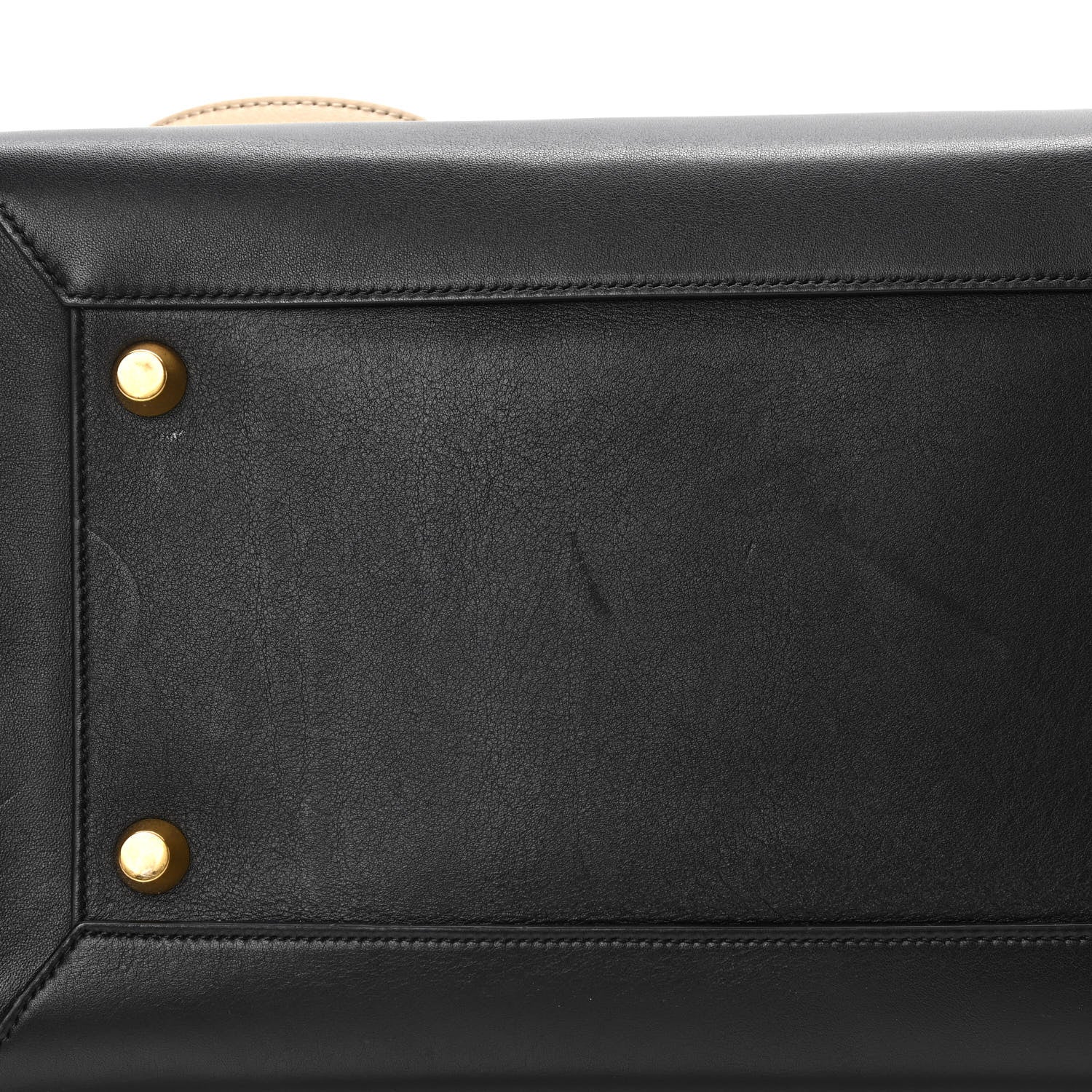 Celine Smooth Calfskin Small Bi-Color Belt Bag Black Cream 16 of 17