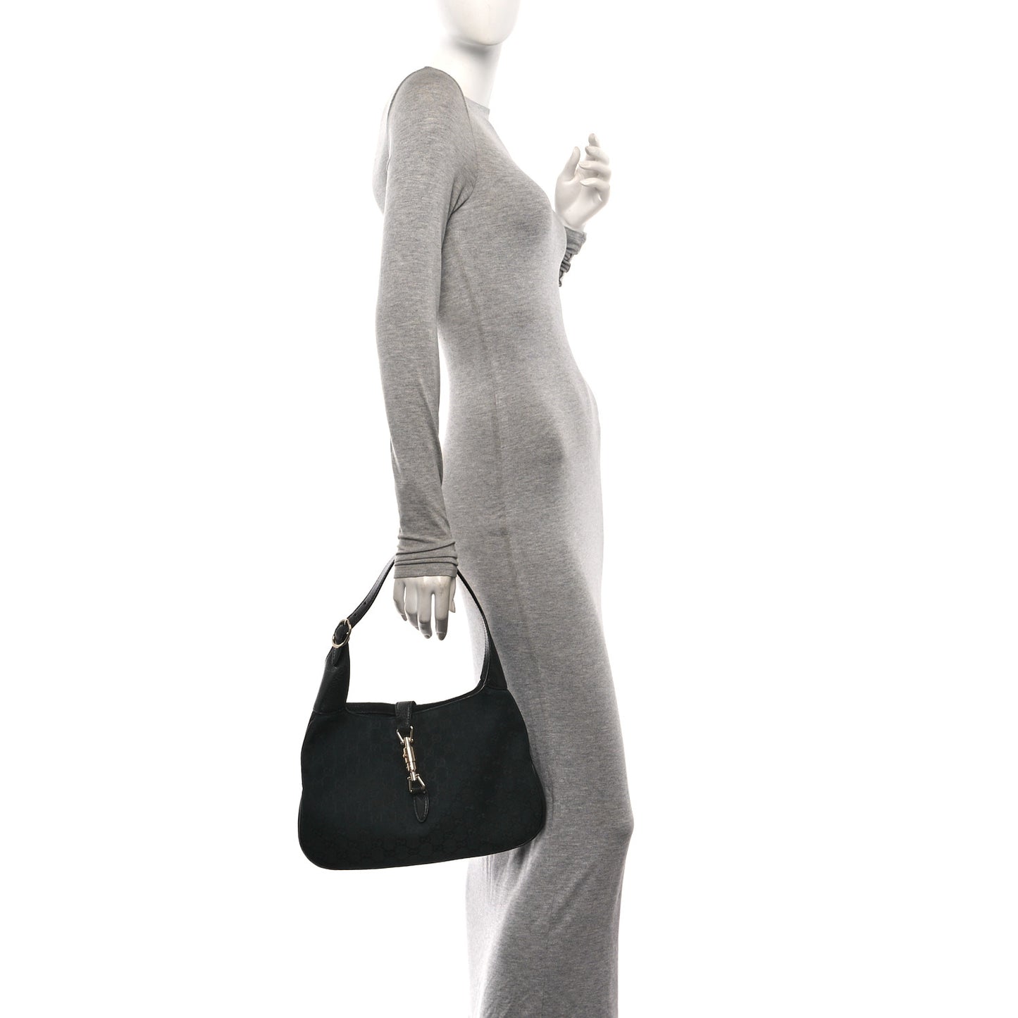 Monogram Small Jackie O Hobo Black