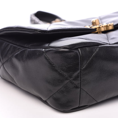 Chanel Goatskin Quilted Medium 19 Flap Black 8 of 11