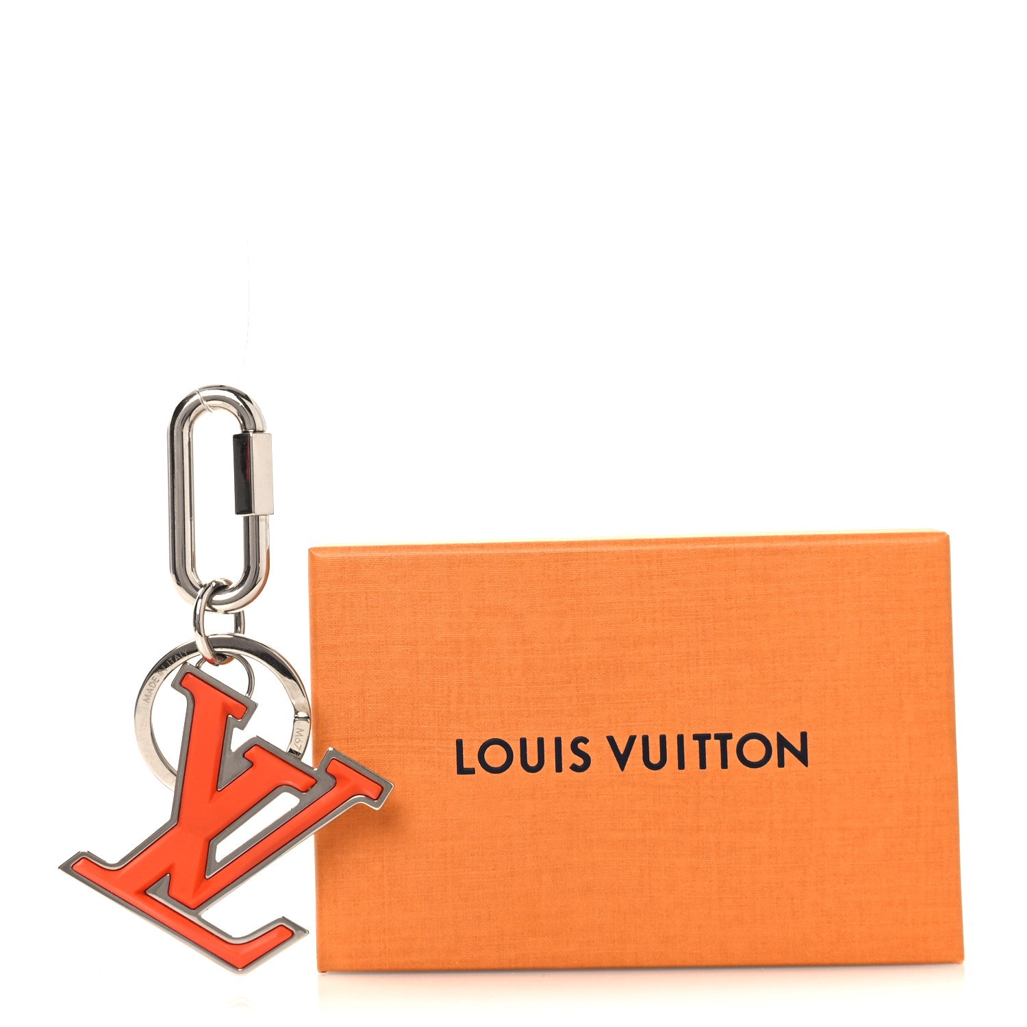 Louis Vuitton LV Soft Bag Charm Key Holder Orange 1849946