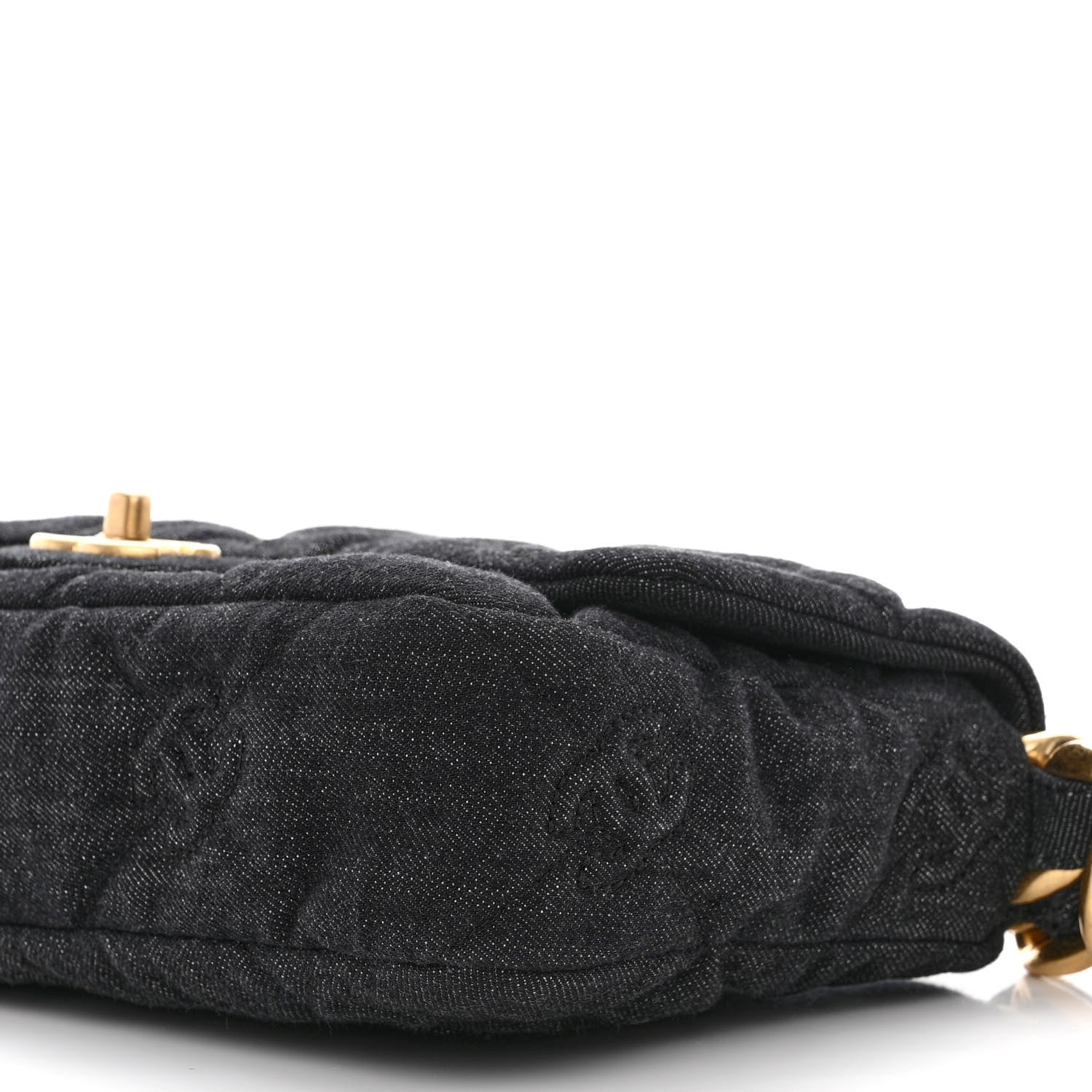 Chanel Denim Quilted Medium Funky Town Flap Black 10 of 10