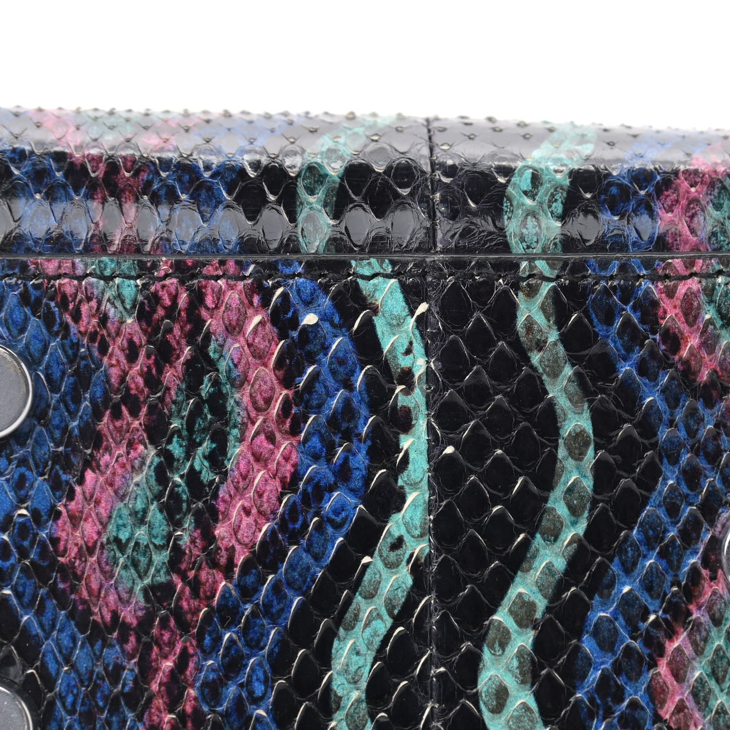 Saint Laurent Snakeskin Curvy Stripe Nano Sac De Jour Multicolor 21 of 23