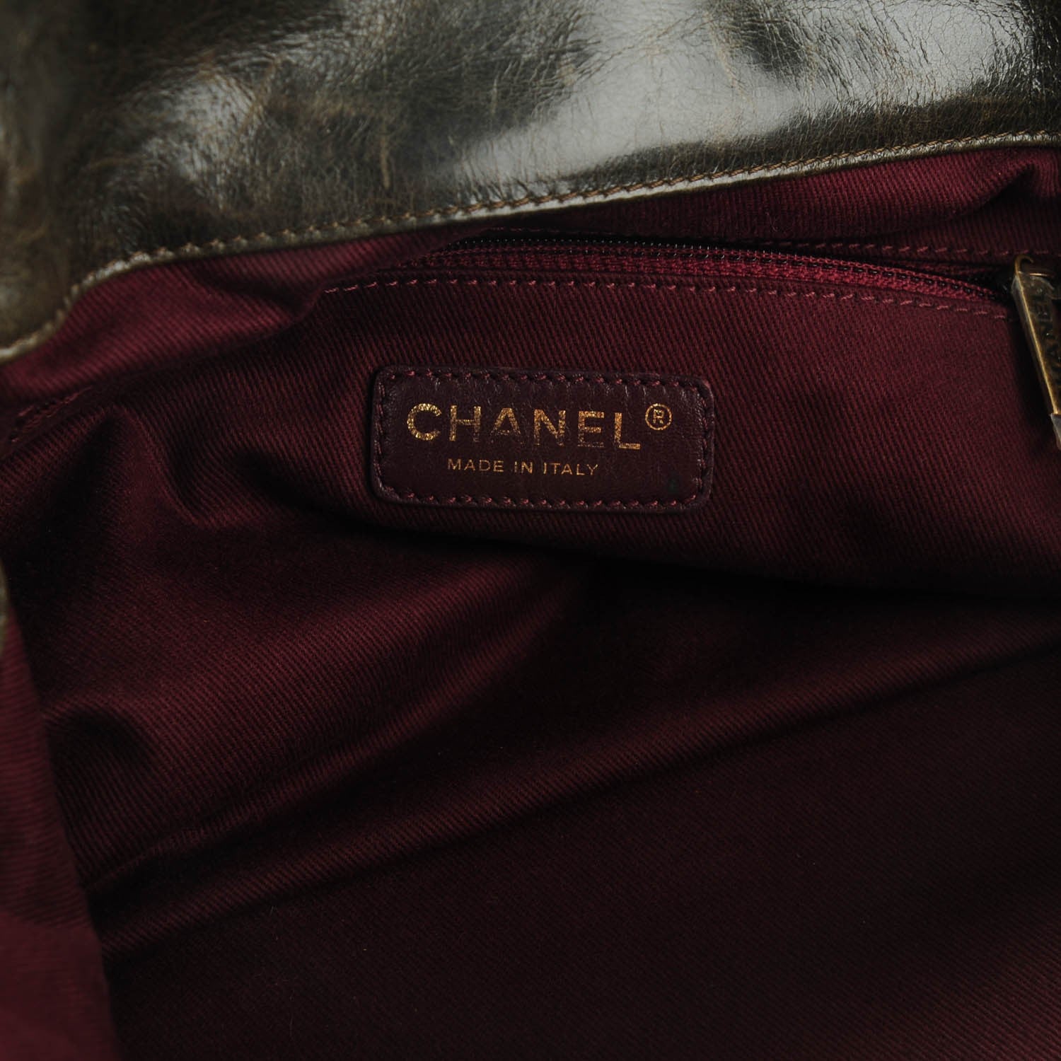 Chanel Glazed Calfskin Stingray Bindi CC Accordion Tote 7 of 8