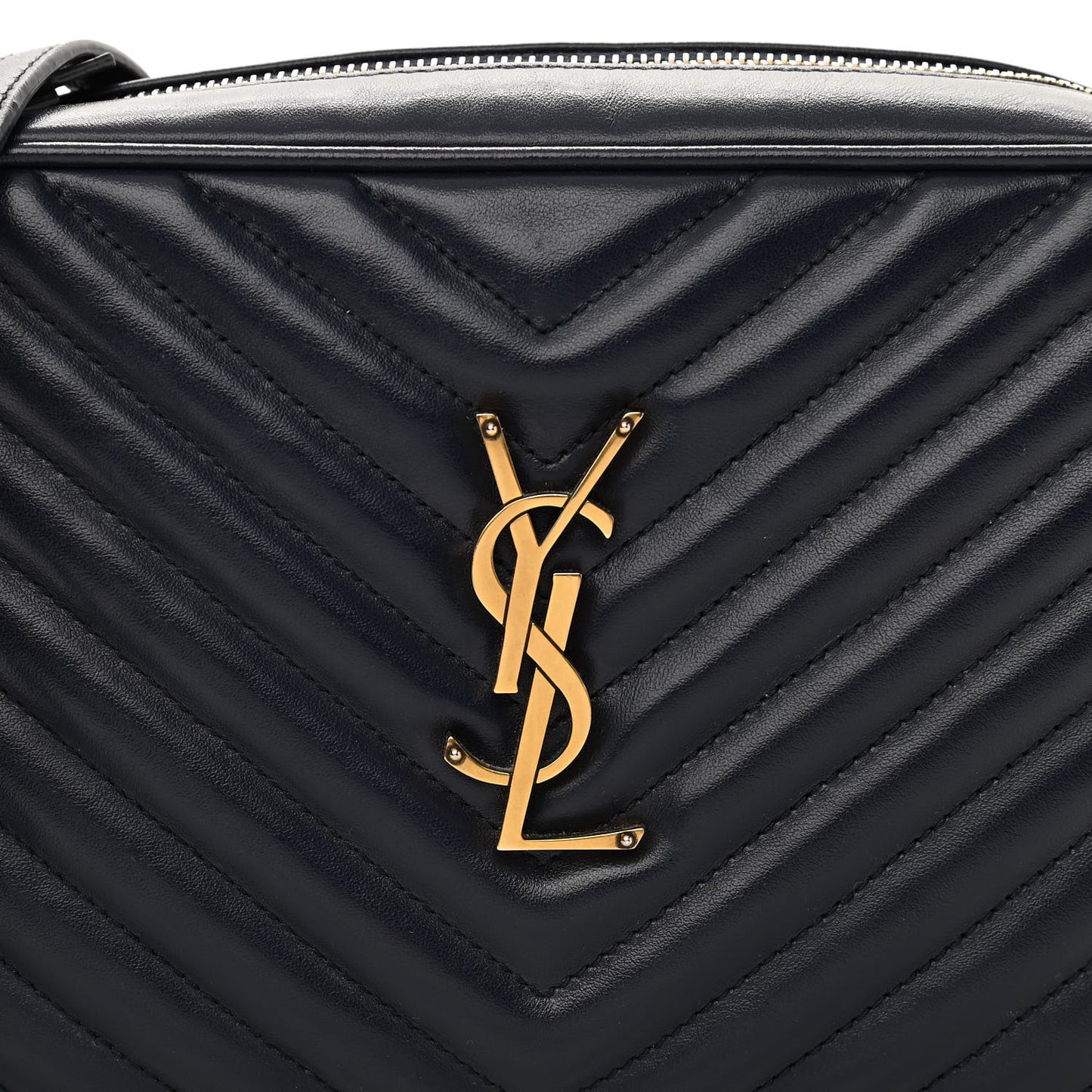 Calfskin Matelasse Monogram Lou Camera Bag Navy