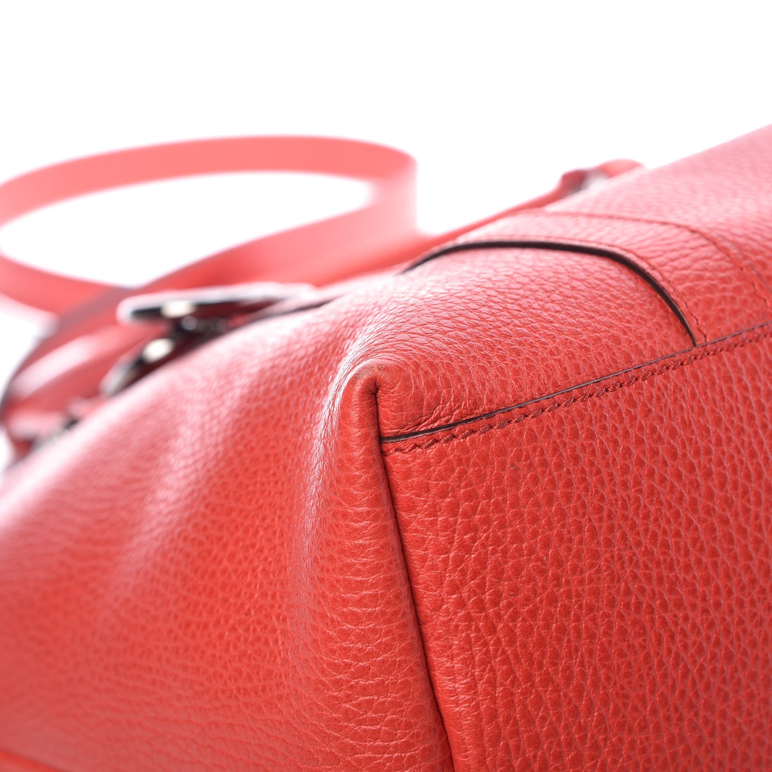 Gucci Dollar Calfskin Medium GG Charm Dome Satchel Sporting Red 9 of 12