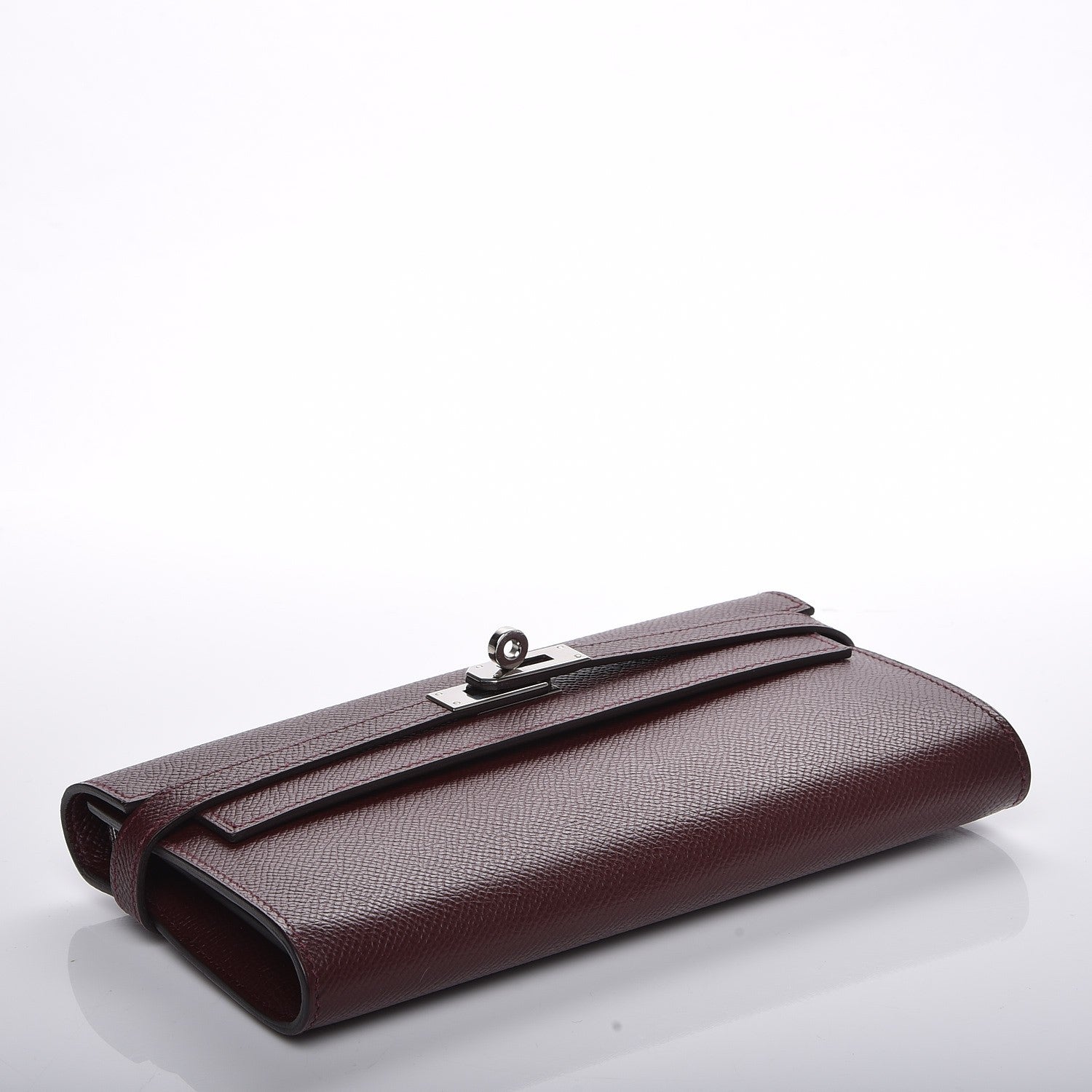 Hermes Epsom Kelly Longue Wallet Bordeaux 4 of 7