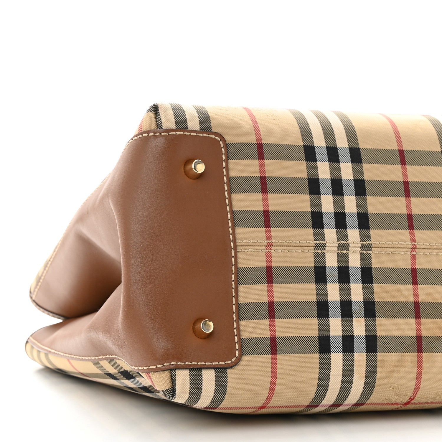 Burberry Horseferry Check Medium Ballingdon Tote Honey Tan 8 of 10