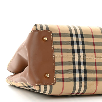 Burberry Horseferry Check Medium Ballingdon Tote Honey Tan 8 of 10
