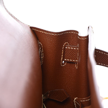 Hermes Veau Grain Lisse Kelly Sellier 28 Noisette 10 of 40