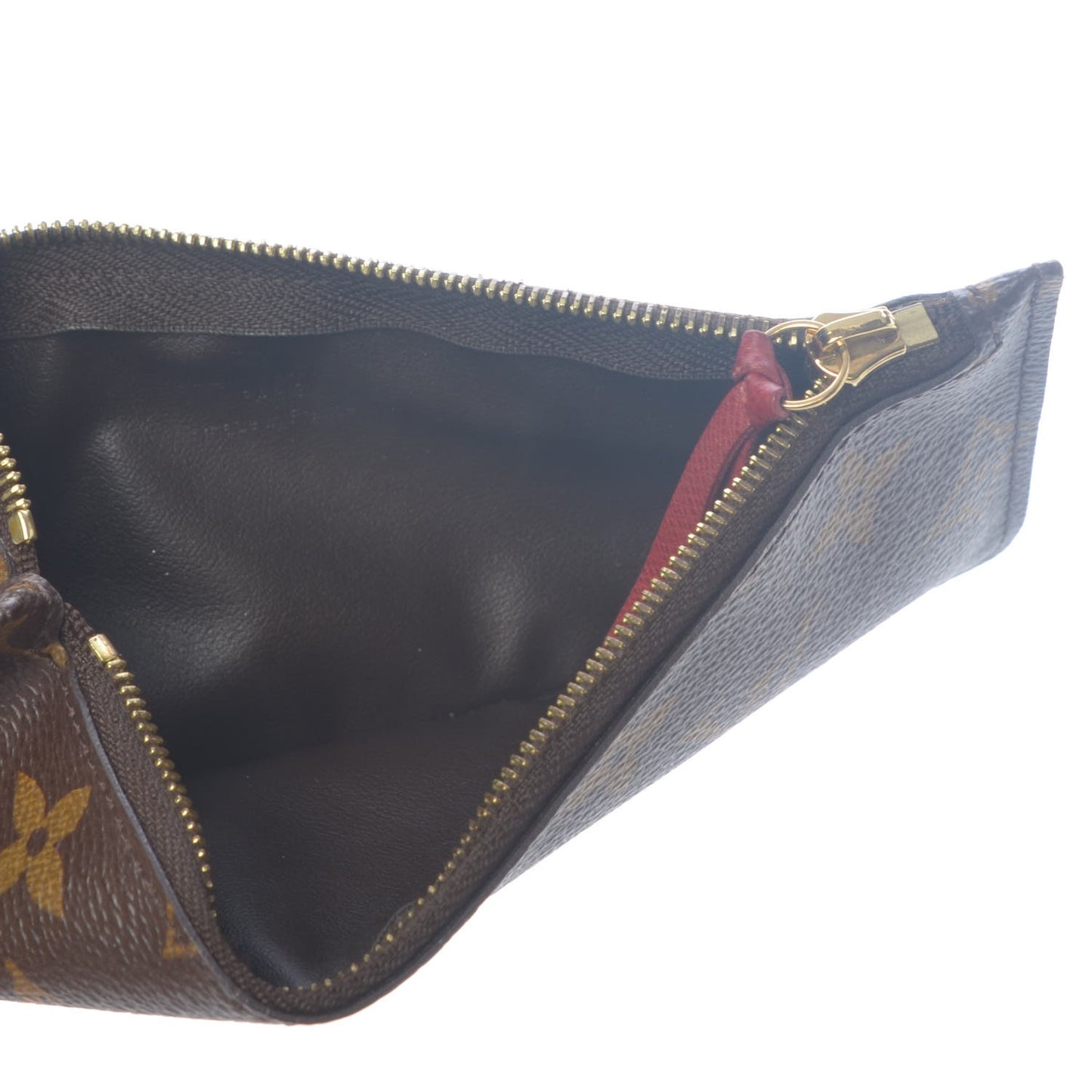 Monogram Josephine Wallet Zippered Insert Red