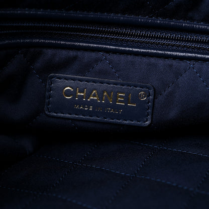 Chanel Shiny Calfskin Quilted Chanel 22 Navy Blue 7 of 10