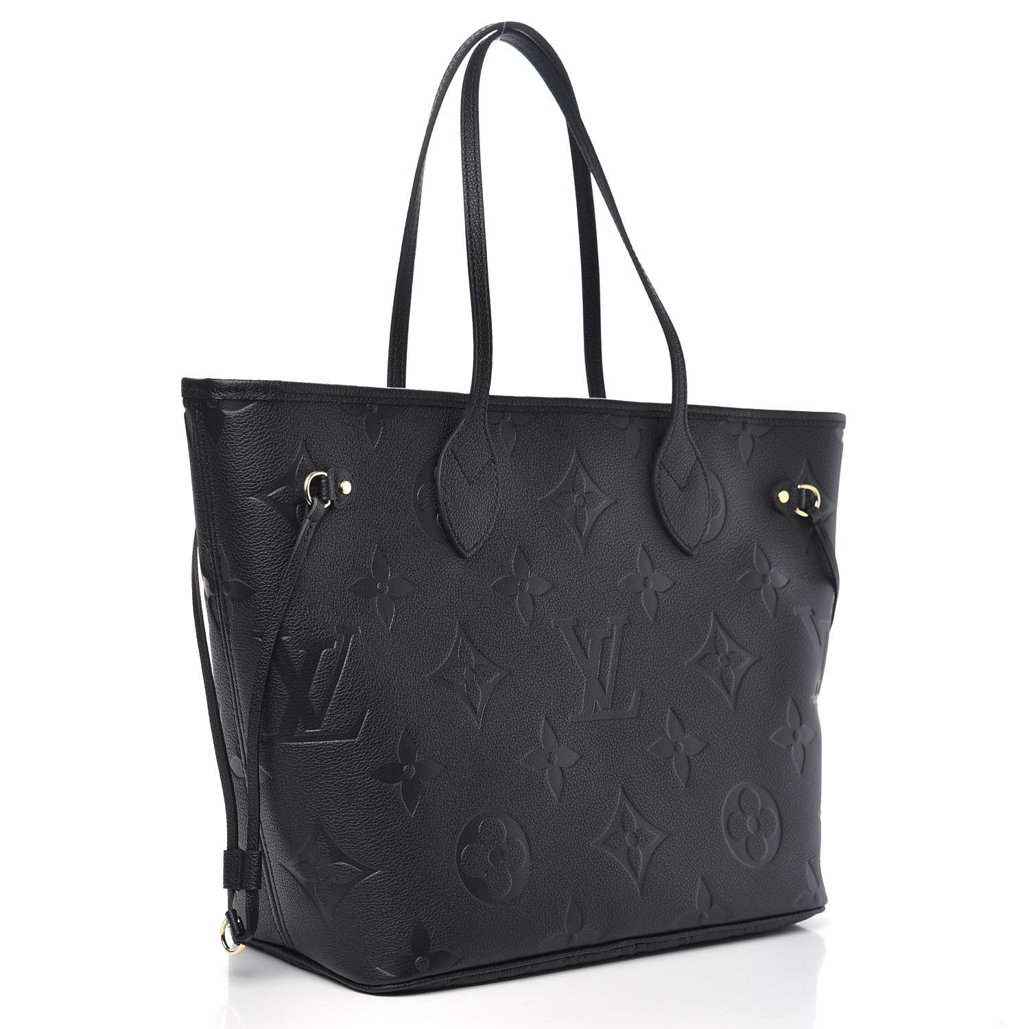 Louis Vuitton Empreinte Monogram Giant Neverfull MM Black 3 of 8