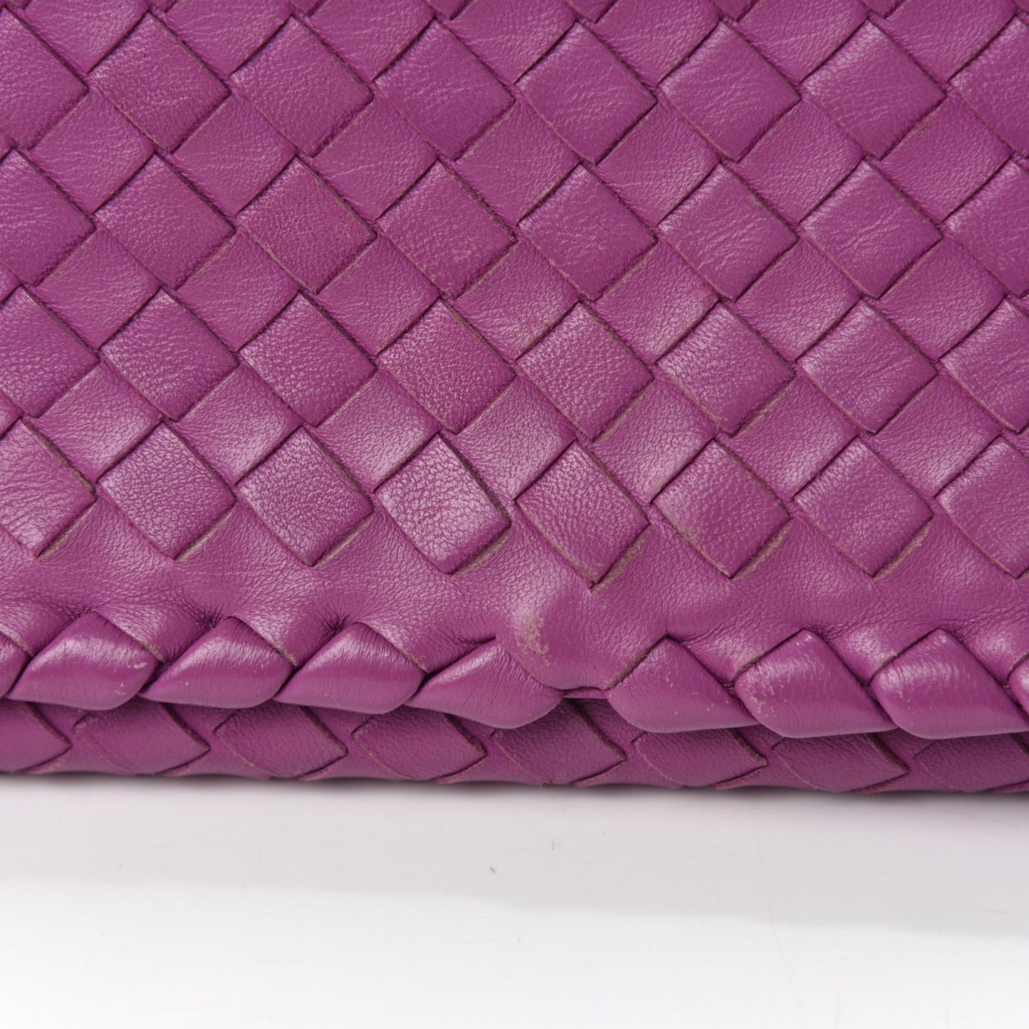 Nappa Intrecciato Dahlia Clutch Crossbody Peony