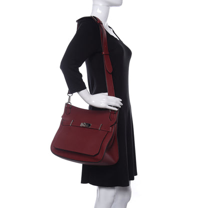 Hermes Taurillon Clemence Jypsiere 31 Rouge H 2 of 17