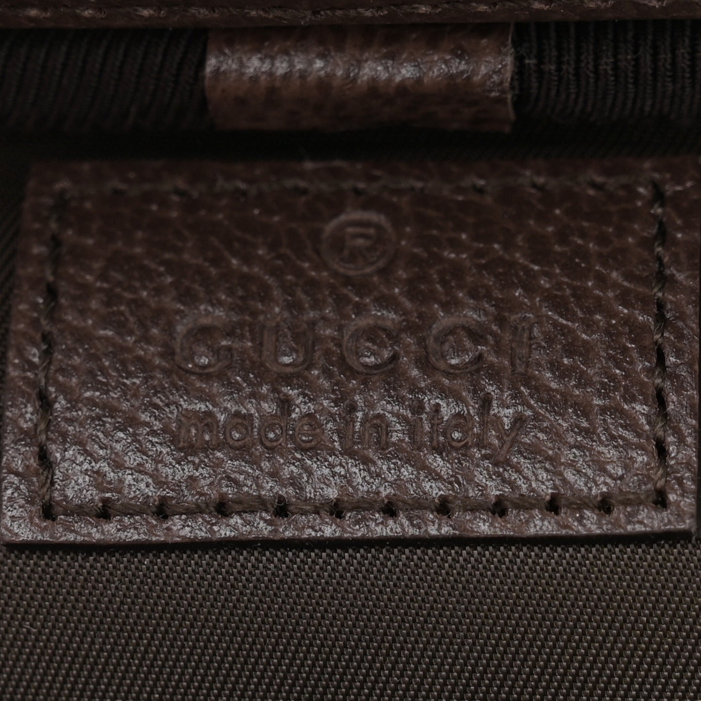 GG Supreme Monogram Textured Calfskin Web Ophidia Vanity Cosmetic Case Beige Ebony New Acero