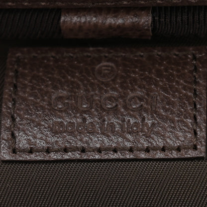 Gucci GG Supreme Monogram Textured Calfskin Web Ophidia Vanity Cosmetic Case Beige Ebony New Acero 6 of 8