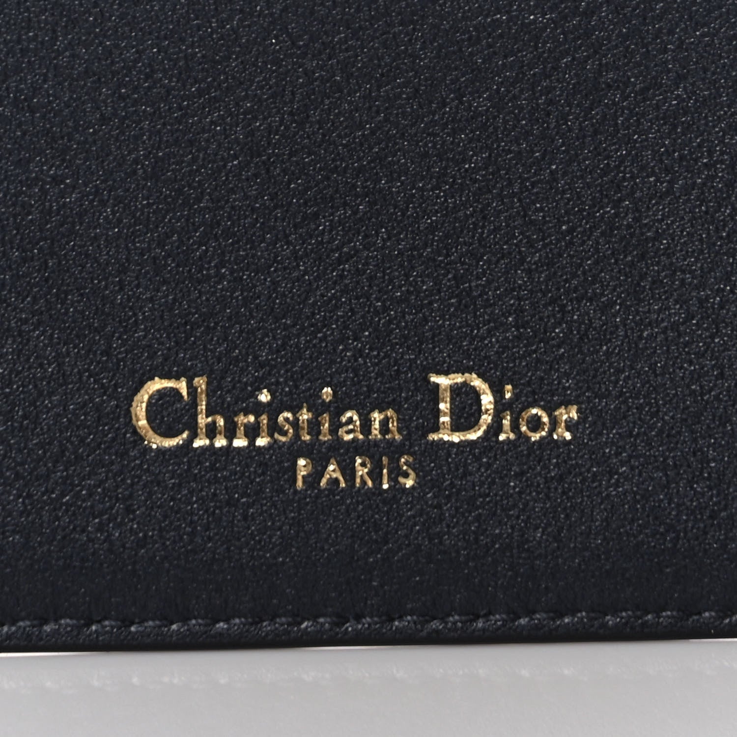 Christian Dior Calfskin Oblique Card Holder Blue 5 of 7