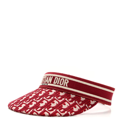 Christian Dior Oblique Embroidered D-Smash Visor Red 1 of 7