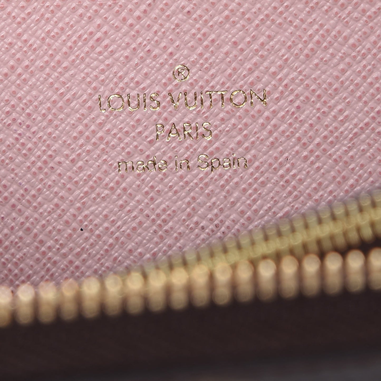 Monogram Clemence Wallet Rose Ballerine
