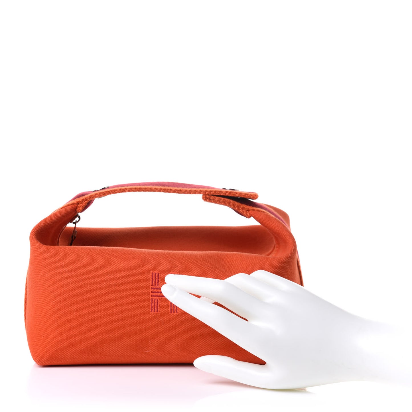 Canvas Small Bride-A-Brac Pouch Orange Burgundy