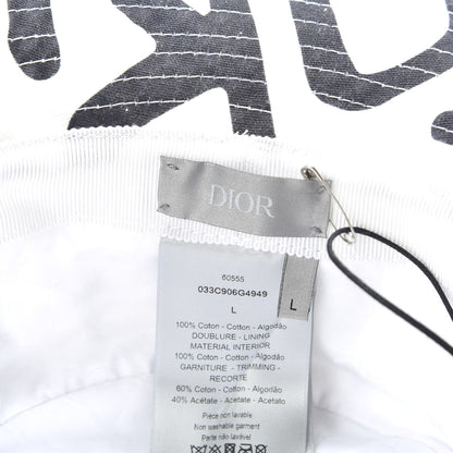 Christian Dior X SHAWN STUSSY Bucket Hat L Black White 8 of 9