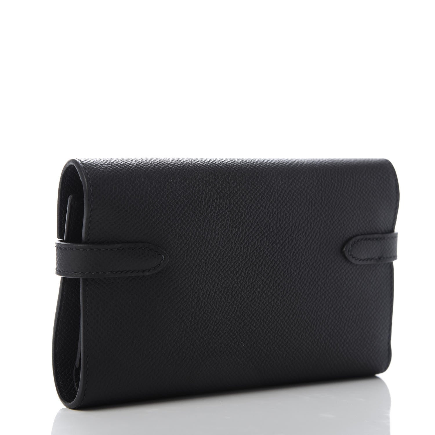 Hermes Epsom Medium Kelly Wallet Black 3 of 9