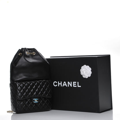 Chanel Lambskin Quilted Large In Seoul Backpack Navy 8 of 8