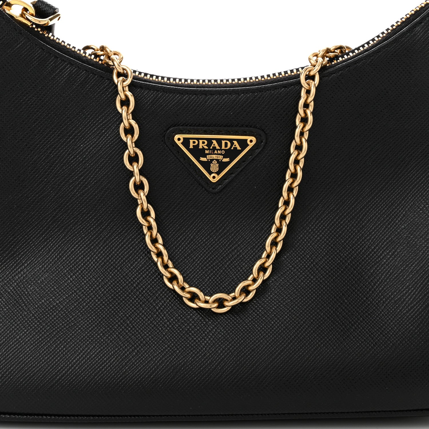 Prada Saffiano Lux Re-Edition 2005 Shoulder Bag Black 9 of 11