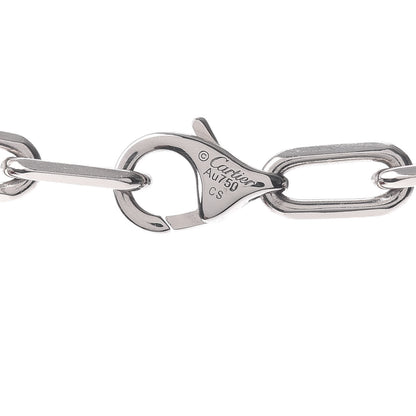 Cartier 18K White Gold SM Santos De Cartier Link Necklace 4 of 5