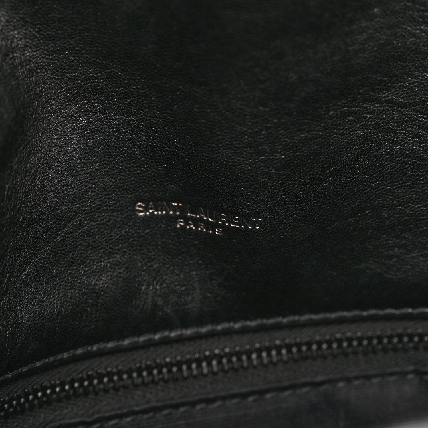 Saint Laurent Lambskin Quilted Monogram Monochrome Small Loulou Puffer Chain Satchel Black 8 of 10