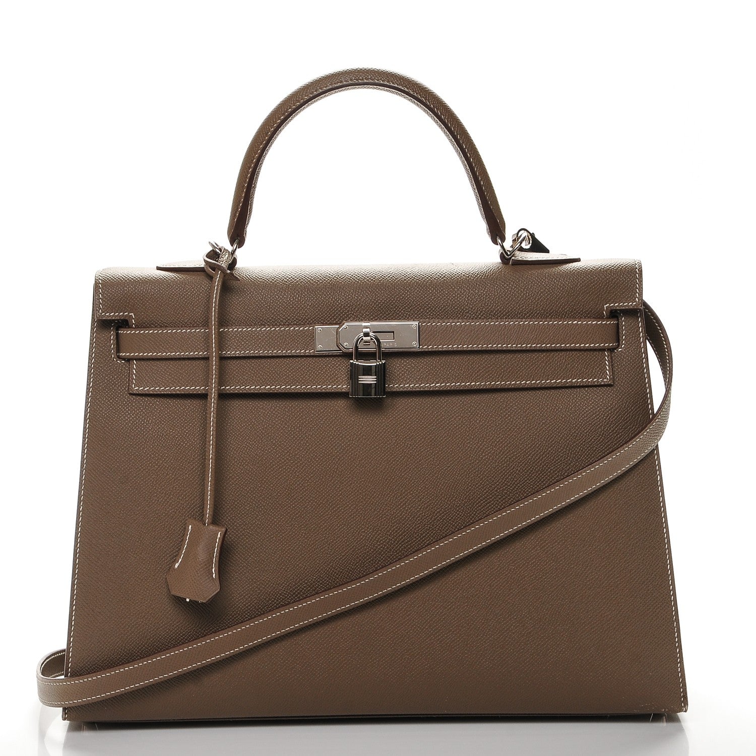 Hermes Epsom Kelly Sellier 35 Etoupe 3 of 27