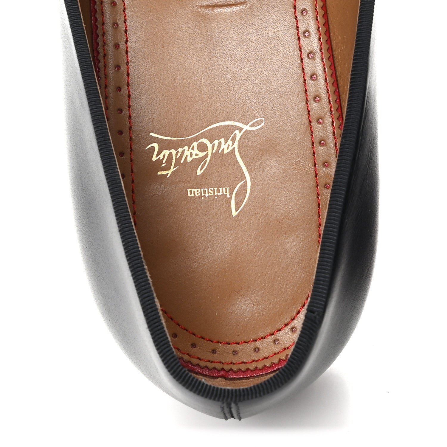 mens louboutin dress shoes Christian Louboutin Mens Calfskin Brosse Dandelion Flat Loafers 43.5 Black  1860213 – FASHIONPHILE