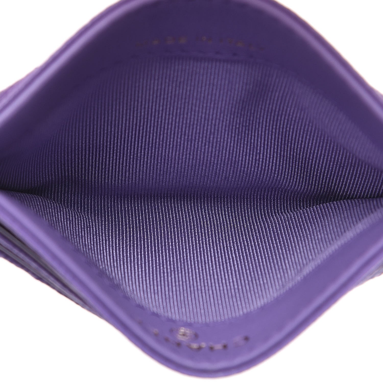 Chanel Caviar Quilted Card Holder Purple 5 of 9