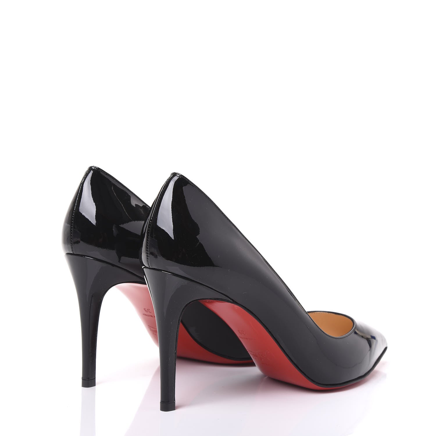 Christian Louboutin Patent Pigalle 85 Pumps 39 Black 4 of 8
