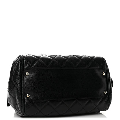 Chanel Caviar Quilted CC Timeless Bowler Black 4 of 11
