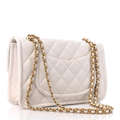 Chanel Caviar Quilted Medium Sweet Classic Flap White 3 of 12