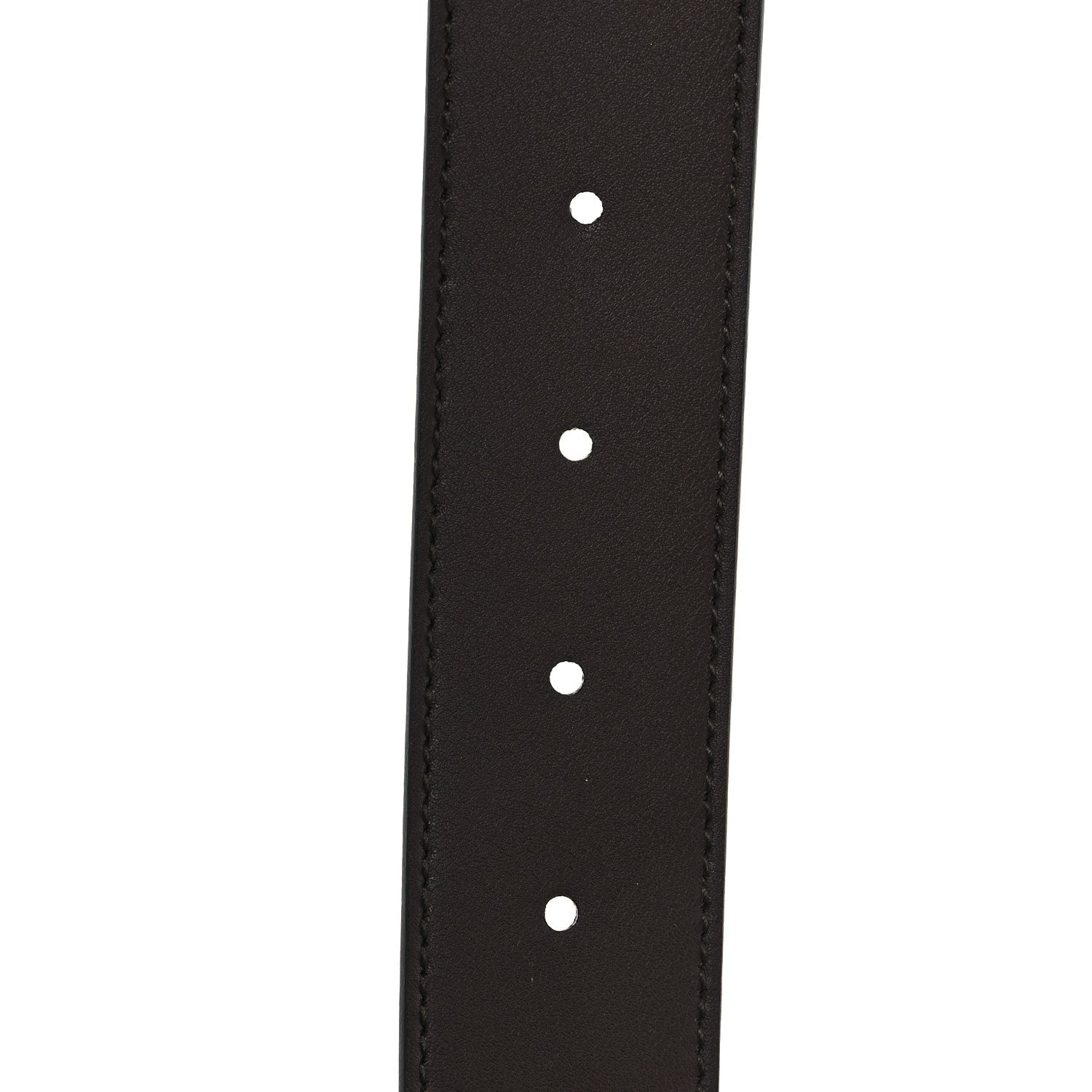 Gucci Supreme Monogram Calfskin Rectangular Belt 120 48 Brown 4 of 4