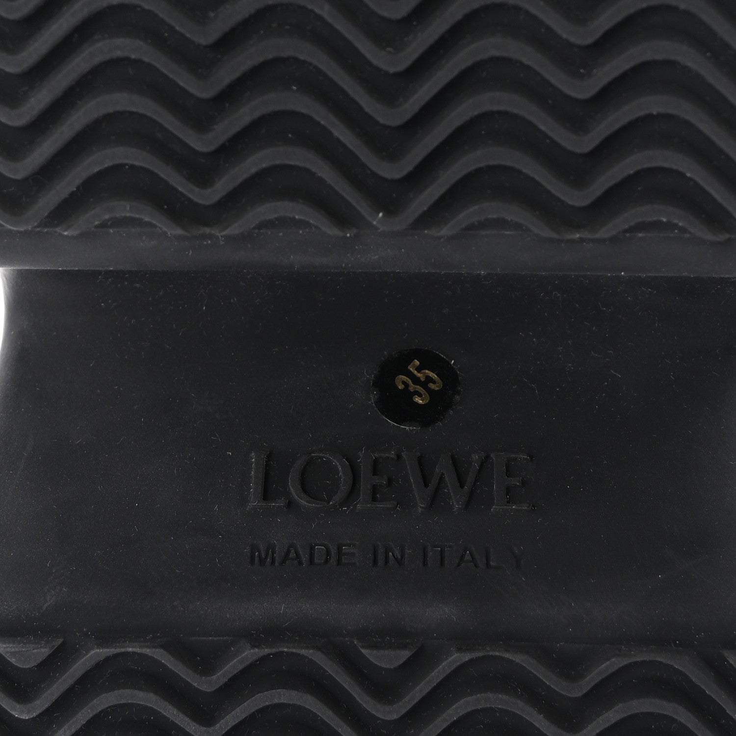 Loewe Calfskin Flamenco 80mm Wedge Mules 35 Black 8 of 10
