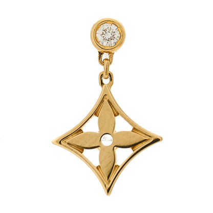 Louis Vuitton 18K Yellow Gold Diamond Idylle Blossom Single Stud Earring 1 of 5