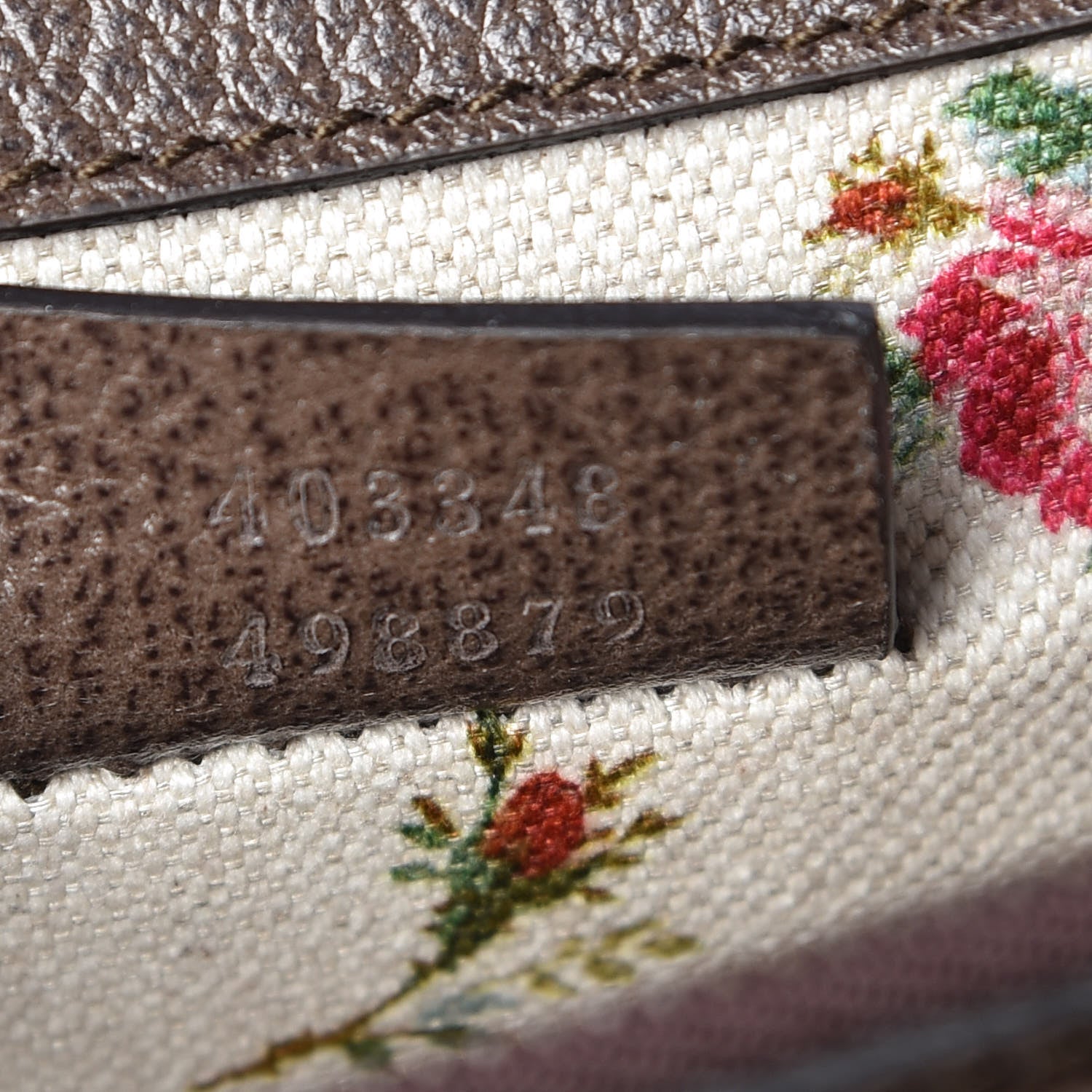 Gucci Calfskin Web Floral Embroidered Medium Dionysus Shoulder Bag New Acero 7 of 9
