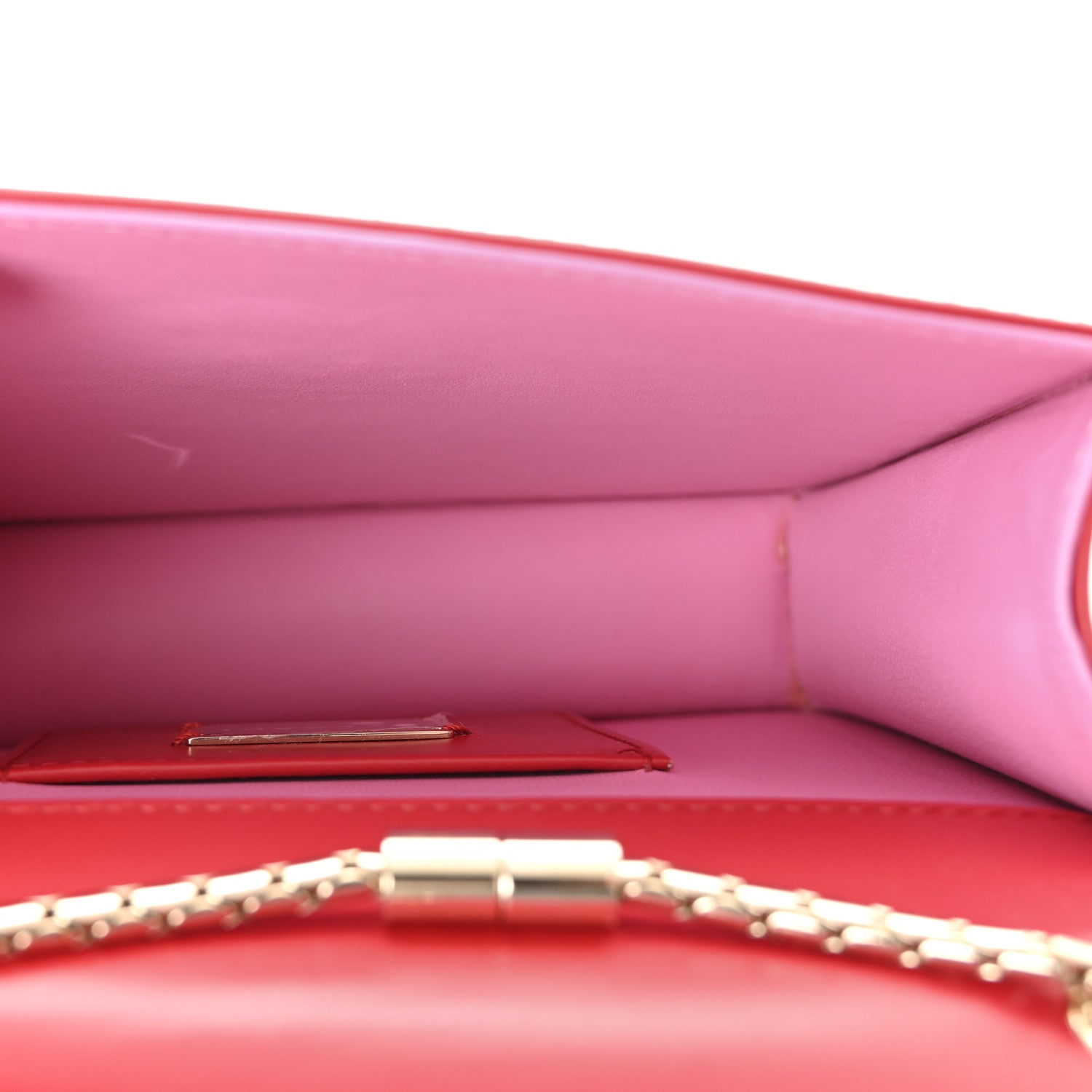 Bulgari Calfskin Laser Cut Small Serpenti Forever Diamond Blast Sunshine Crossbody Bag Red Pink 5 of 9