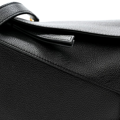 Loewe Calfskin Small Puzzle Edge Bag Black 8 of 10